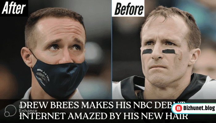 Drew Brees Makes His NBC Debut, Internet Amazed By his New Hair