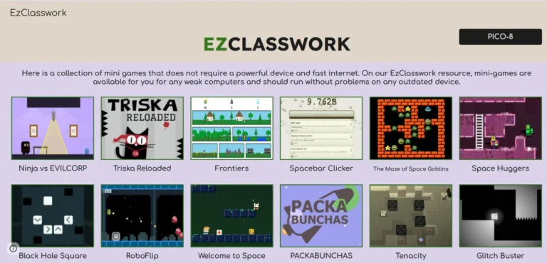 EzClasswork Games & Unblocked Access – Learn & Play